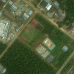 Sand Volleyball Court in Tabir Ilir, JA — aerial view