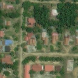 Sand Volleyball Court in Tabir Timur, JA — aerial view