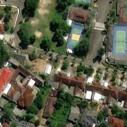 Lapangan Volly Ball Bukit Baru — aerial view