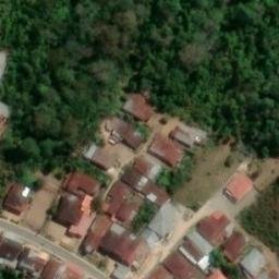 Sand Volleyball Court in Batang Merangin, JA — aerial view