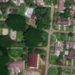 Sand Volleyball Court in Belimbing, KS — aerial view