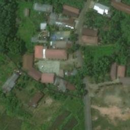 Sand Volleyball Court in Batang Banyu, KS — aerial view