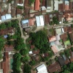 Sand Volleyball Court in Baamang Hilir, KT — aerial view