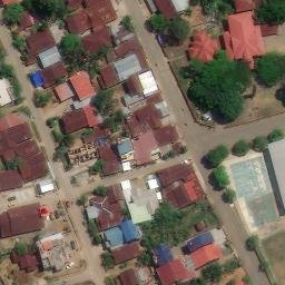 Sand Volleyball Court in Ledu-ledu, SN — aerial view