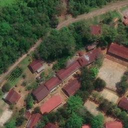 Sand Volleyball Court in Baruga, SN — aerial view