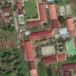 Sand Volleyball Court in Sumber Harum, SN — aerial view