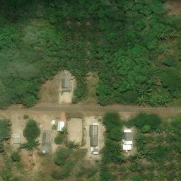 Sand Volleyball Court in Panca Tunggal, BB — aerial view