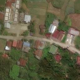Sand Volleyball Court in Tongko, SN — aerial view