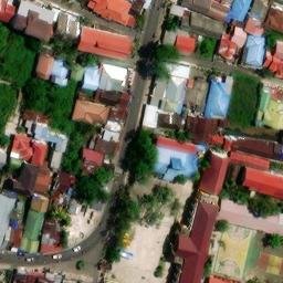Sand Volleyball Court in Banjarmasin, KS — aerial view