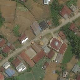 Sand Volleyball Court in Rampunan, SN — aerial view