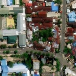Sand Volleyball Court in Banjarmasin, KS — aerial view