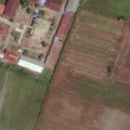 Sand Volleyball Court in Walatawirit, MA — aerial view