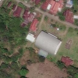 Sand Volleyball Court in Enrekang, SN — aerial view