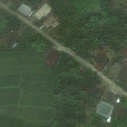 Sand Volleyball Court in Tapong, SN — aerial view