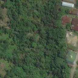 Sand Volleyball Court in ID, SN — aerial view