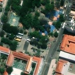 Sand Volleyball Court in Fortaleza, CE — aerial view