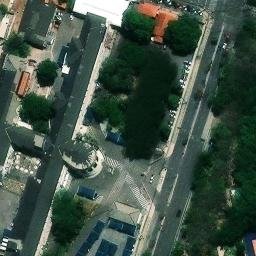 Sand Volleyball Court in Fortaleza, CE — aerial view