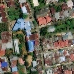 Sand Volleyball Court in Bengkulu, BE — aerial view