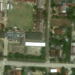 Sand Volleyball Court in Cahyou Randu, LA — aerial view