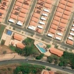 Sand Volleyball Court in Teresina, PI — aerial view