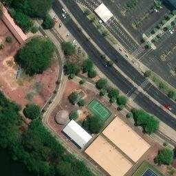 Sand Volleyball Court in Teresina, PI — aerial view