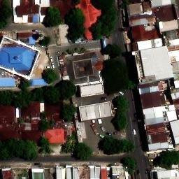 Sand Volleyball Court in Makassar, SN — aerial view
