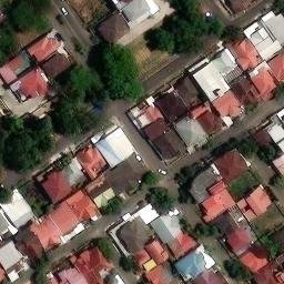 Sand Volleyball Court in Makassar, SN — aerial view