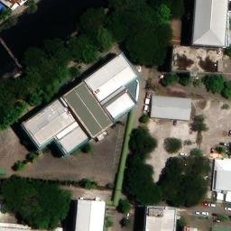 Sand Volleyball Court in Makassar, SN — aerial view