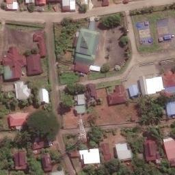 Sand Volleyball Court in Pucak, SN — aerial view
