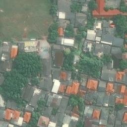 Sand Volleyball Court in DKI Jakarta, JK — aerial view