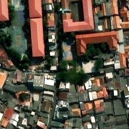 Sand Volleyball Court in Jakarta Utara, JK — aerial view