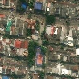 Sand Volleyball Court in Tangerang, BT — aerial view