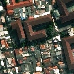 Sand Volleyball Court in DKI Jakarta, JK — aerial view