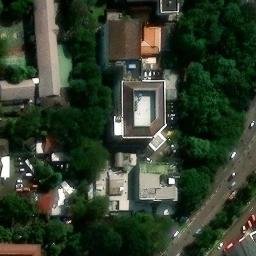 Sand Volleyball Court in Tangerang, BT — aerial view