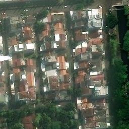 Sand Volleyball Court in DKI Jakarta, JK — aerial view