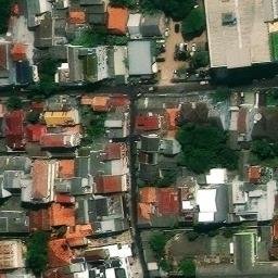 Sand Volleyball Court in Jakarta Barat, JK — aerial view