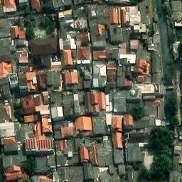 Sand Volleyball Court in Jakarta Timur, JK — aerial view