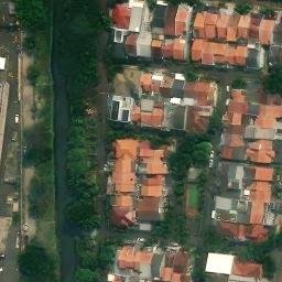 Lapangan Voli dan Bulu Tangkis — aerial view