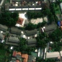 Sand Volleyball Court in DKI Jakarta, JK — aerial view
