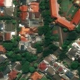 Sand Volleyball Court in Jakarta Selatan, JK — aerial view