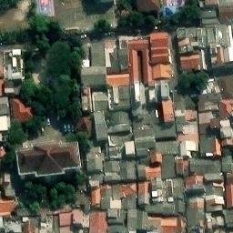 Sand Volleyball Court in Jakarta Selatan, JK — aerial view