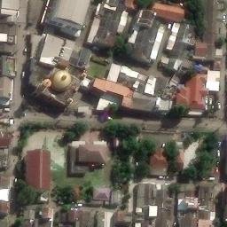 Sand Volleyball Court in Kelapa Dua, BT — aerial view