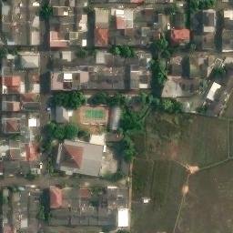 Sand Volleyball Court in Curug, BT — aerial view