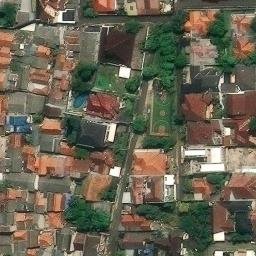 Sand Volleyball Court in Tangerang Selatan, BT — aerial view
