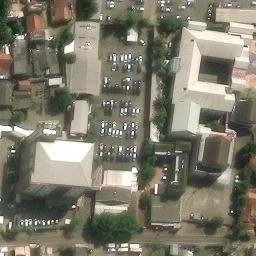 Sand Volleyball Court in Tangerang Selatan, BT — aerial view