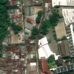 Sand Volleyball Court in Tangerang Selatan, BT — aerial view