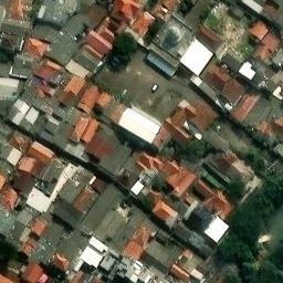 Sand Volleyball Court in Jakarta Timur, JK — aerial view