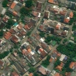 Krakatau volleyball field — aerial view
