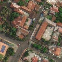 Sand Volleyball Court in Kabayan, BT — aerial view