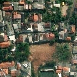 Sand Volleyball Court in Jakarta Timur, JK — aerial view